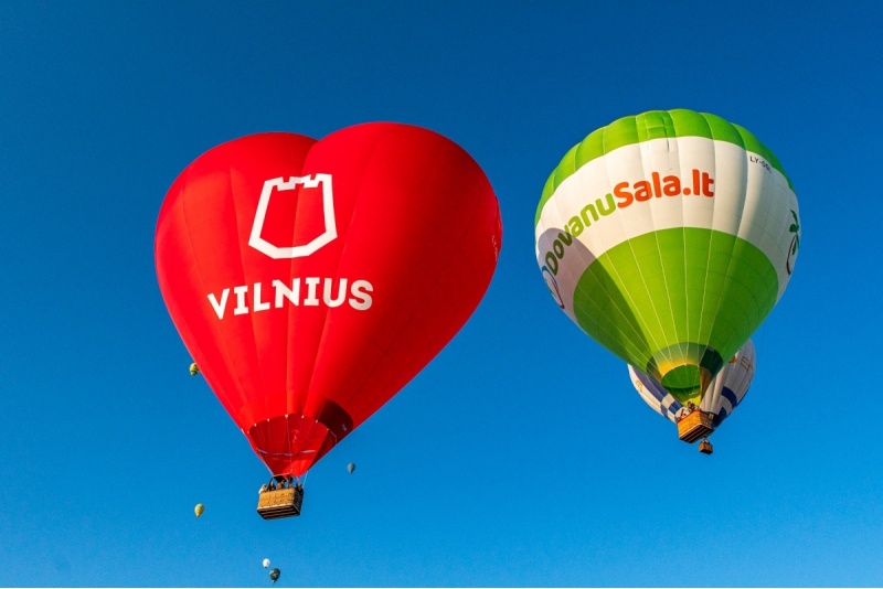 Lot balonem na ogrzane powietrze w Wilnie