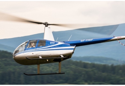 Lot helikopterem w Karkonoszach